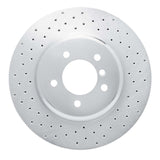 Dynamic Friction 2004-2010 BMW 535i Front Left Drilled Silver Brake Rotor by Dynamic Friction Company 621-31063L