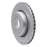 Dynamic Friction 2004-2010 BMW 535i Rear Left Drilled Silver Brake Rotor by Dynamic Friction Company 621-31064L