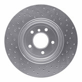 Dynamic Friction 2004-2010 BMW 535i Rear Left Drilled Silver Brake Rotor by Dynamic Friction Company 621-31064L