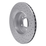 Dynamic Friction 2004-2010 BMW 535i Rear Left Drilled Silver Brake Rotor by Dynamic Friction Company 621-31064L