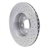 Dynamic Friction 2004-2010 BMW 535i Rear Right Drilled Silver Brake Rotor by Dynamic Friction Company 621-31064R