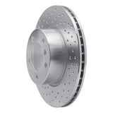 Dynamic Friction 2006-2013 BMW 120I (Mexico) Front Left Drilled Silver Brake Rotor by Dynamic Friction Company 621-31067L