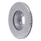 Dynamic Friction 2006-2013 BMW 120I (Mexico) Front Left Drilled Silver Brake Rotor by Dynamic Friction Company 621-31067L