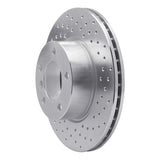 Dynamic Friction 2006-2013 BMW 120I (Mexico) Front Right Drilled Silver Brake Rotor by Dynamic Friction Company 621-31067R
