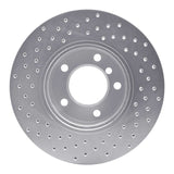 Dynamic Friction 2006-2013 BMW 120I (Mexico) Front Right Drilled Silver Brake Rotor by Dynamic Friction Company 621-31067R