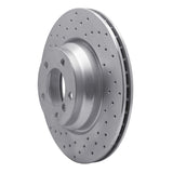 Dynamic Friction 2006-2012 BMW 330i Front Left Drilled Silver Brake Rotor by Dynamic Friction Company 621-31069L
