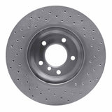 Dynamic Friction 2006-2012 BMW 330i Front Left Drilled Silver Brake Rotor by Dynamic Friction Company 621-31069L