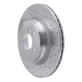 Dynamic Friction 2006-2015 BMW 325ci (Mexico) Rear Left Drilled Silver Brake Rotor by Dynamic Friction Company 621-31070L
