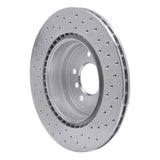 Dynamic Friction 2006-2015 BMW 325ci (Mexico) Rear Left Drilled Silver Brake Rotor by Dynamic Friction Company 621-31070L