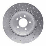 Dynamic Friction 2006-2015 BMW 325ci (Mexico) Rear Right Drilled Silver Brake Rotor by Dynamic Friction Company 621-31070R