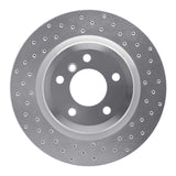 Dynamic Friction 2006-2015 BMW 325ci (Mexico) Rear Right Drilled Silver Brake Rotor by Dynamic Friction Company 621-31070R