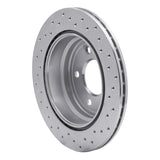 Dynamic Friction 2006-2015 BMW 325ix Rear Left Drilled Silver Brake Rotor by Dynamic Friction Company 621-31081L