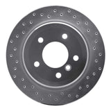 Dynamic Friction 2006-2015 BMW 325ix Rear Right Drilled Silver Brake Rotor by Dynamic Friction Company 621-31081R