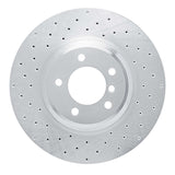 Dynamic Friction 2007-2015 BMW 325ci (Mexico) Front Left Drilled Silver Brake Rotor by Dynamic Friction Company 621-31082L