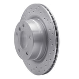 Dynamic Friction 2008-2013 BMW 125I (Mexico) Rear Left Drilled Silver Brake Rotor by Dynamic Friction Company 621-31088L