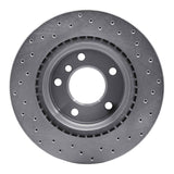 Dynamic Friction 2008-2013 BMW 125I (Mexico) Rear Left Drilled Silver Brake Rotor by Dynamic Friction Company 621-31088L