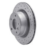 Dynamic Friction 2008-2013 BMW 125I (Mexico) Rear Right Drilled Silver Brake Rotor by Dynamic Friction Company 621-31088R