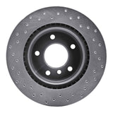 Dynamic Friction 2008-2013 BMW 125I (Mexico) Rear Right Drilled Silver Brake Rotor by Dynamic Friction Company 621-31088R
