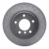 Dynamic Friction 2008-2013 BMW 125I (Mexico) Rear Right Drilled Silver Brake Rotor by Dynamic Friction Company 621-31088R