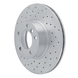 Dynamic Friction 2007-2021 BMW 220i (Mexico) Front Left Drilled Silver Brake Rotor by Dynamic Friction Company 621-31089L