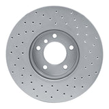 Dynamic Friction 2007-2021 BMW 220i (Mexico) Front Left Drilled Silver Brake Rotor by Dynamic Friction Company 621-31089L