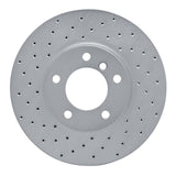 Dynamic Friction 2007-2021 BMW 220i (Mexico) Front Left Drilled Silver Brake Rotor by Dynamic Friction Company 621-31089L