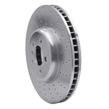 Dynamic Friction 2009-2017 BMW 550i GT Right Front Drilled Silver Brake Rotor by Dynamic Friction Company 621-31093D