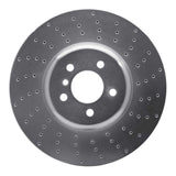 Dynamic Friction 2009-2017 BMW 550i GT Right Front Drilled Silver Brake Rotor by Dynamic Friction Company 621-31093D