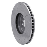 Dynamic Friction 2009-2017 BMW 550i GT Right Front Drilled Silver Brake Rotor by Dynamic Friction Company 621-31093D