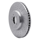 Dynamic Friction 2009-2017 BMW 550i GT Left Front Drilled Silver Brake Rotor by Dynamic Friction Company 621-31094D