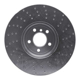 Dynamic Friction 2009-2017 BMW 550i GT Left Front Drilled Silver Brake Rotor by Dynamic Friction Company 621-31094D