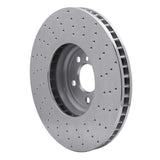 Dynamic Friction 2009-2017 BMW 550i GT Left Front Drilled Silver Brake Rotor by Dynamic Friction Company 621-31094D