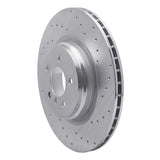 Dynamic Friction 2009-2019 BMW 550i GT Rear Right Drilled Silver Brake Rotor by Dynamic Friction Company 621-31095R