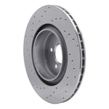 Dynamic Friction 2009-2019 BMW 550i GT Rear Right Drilled Silver Brake Rotor by Dynamic Friction Company 621-31095R