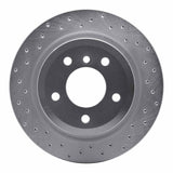 Dynamic Friction 2009-2016 BMW Z4 Rear Left Drilled Silver Brake Rotor by Dynamic Friction Company 621-31098L