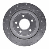 Dynamic Friction 2009-2016 BMW Z4 Rear Right Drilled Silver Brake Rotor by Dynamic Friction Company 621-31098R