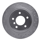 Dynamic Friction 2009-2016 BMW Z4 Rear Right Drilled Silver Brake Rotor by Dynamic Friction Company 621-31098R