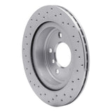 Dynamic Friction 2009-2016 BMW Z4 Rear Right Drilled Silver Brake Rotor by Dynamic Friction Company 621-31098R