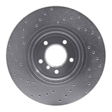 Dynamic Friction 2011-2016 BMW Z4 Front Right Drilled Silver Brake Rotor by Dynamic Friction Company 621-31105R