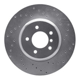 Dynamic Friction 2011-2016 BMW Z4 Front Right Drilled Silver Brake Rotor by Dynamic Friction Company 621-31105R