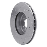 Dynamic Friction 2011-2016 BMW Z4 Front Right Drilled Silver Brake Rotor by Dynamic Friction Company 621-31105R