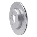 Dynamic Friction 2011-2016 BMW Z4 Rear Left Drilled Silver Brake Rotor by Dynamic Friction Company 621-31107L
