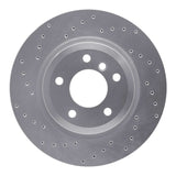 Dynamic Friction 2011-2016 BMW Z4 Rear Left Drilled Silver Brake Rotor by Dynamic Friction Company 621-31107L