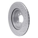 Dynamic Friction 2011-2016 BMW Z4 Rear Left Drilled Silver Brake Rotor by Dynamic Friction Company 621-31107L