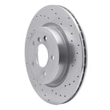 Dynamic Friction 2011-2016 BMW Z4 Rear Right Drilled Silver Brake Rotor by Dynamic Friction Company 621-31107R