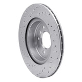 Dynamic Friction 2011-2016 BMW Z4 Rear Right Drilled Silver Brake Rotor by Dynamic Friction Company 621-31107R