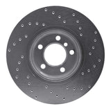 Dynamic Friction 2012-2018 BMW 228i Front Left Drilled Silver Brake Rotor by Dynamic Friction Company 621-31121L
