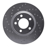 Dynamic Friction 2012-2018 BMW 228i Front Left Drilled Silver Brake Rotor by Dynamic Friction Company 621-31121L