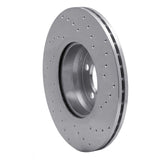 Dynamic Friction 2012-2018 BMW 228i Front Left Drilled Silver Brake Rotor by Dynamic Friction Company 621-31121L
