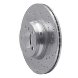Dynamic Friction 2012-2018 BMW 228i Front Right Drilled Silver Brake Rotor by Dynamic Friction Company 621-31121R